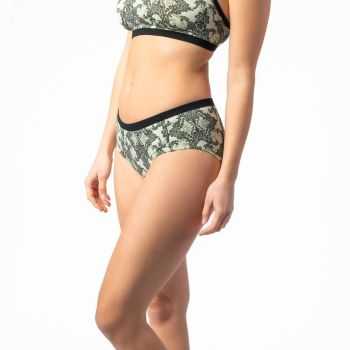 Shorty "SOLANDIA" coton bio et micro modal, noir, VEGAN