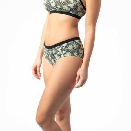 Shorty "SOLANDIA" coton bio et micro modal, noir, VEGAN