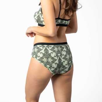 Shorty "SOLANDIA" coton bio et micro modal, noir, VEGAN