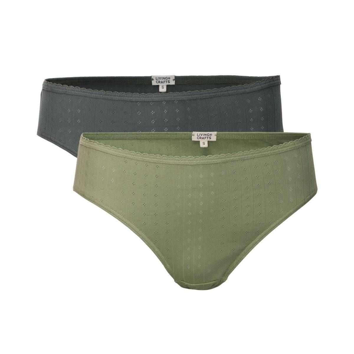 Lot de deux slips en coton bio, RYLIE