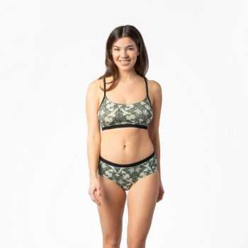 Bustier "SANDRINA" coton bio et micro modal, noir, VEGAN