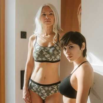 Bustier "SANDRINA" coton bio et micro modal, noir, VEGAN