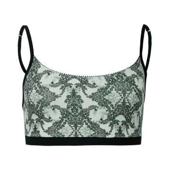Bustier "SANDRINA" coton bio et micro modal, noir, VEGAN
