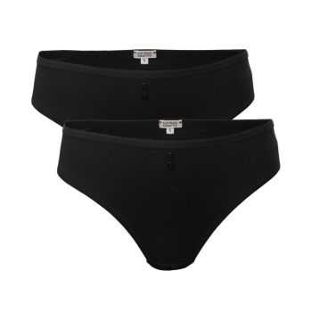Lot de deux slips en coton bio, bleu, RASINA
