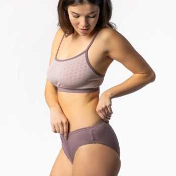 Lot de deux slips en coton bio, bleu, RASINA