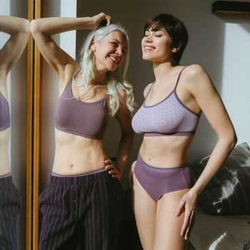 Lot de 2 brassières "PIPPA" coton bio, GOTS et VEGAN