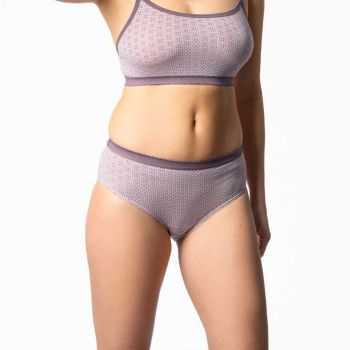 Lot de 3 slips "POLLY" coton bio, vert, GOTS et VEGAN