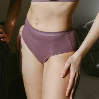 Lot de 3 slips "POLLY" coton bio, vert, GOTS et VEGAN