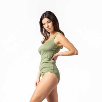 Haut débardeur col rond "VISOLI", 100% coton bio