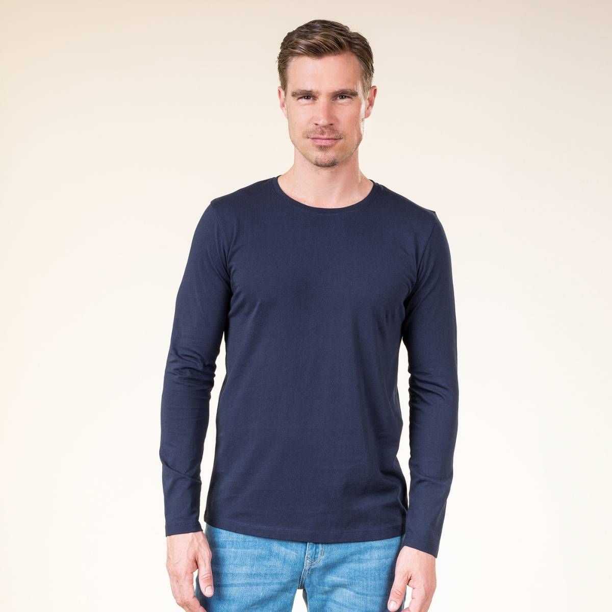 T-shirt manches longues homme "TERIK", 100% coton bio