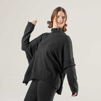 Poncho "PAISLEY", coton bio et laine