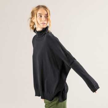 Poncho "PAISLEY", coton bio et laine