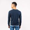 Pull col rond "ULRYK", coton bio et laine 