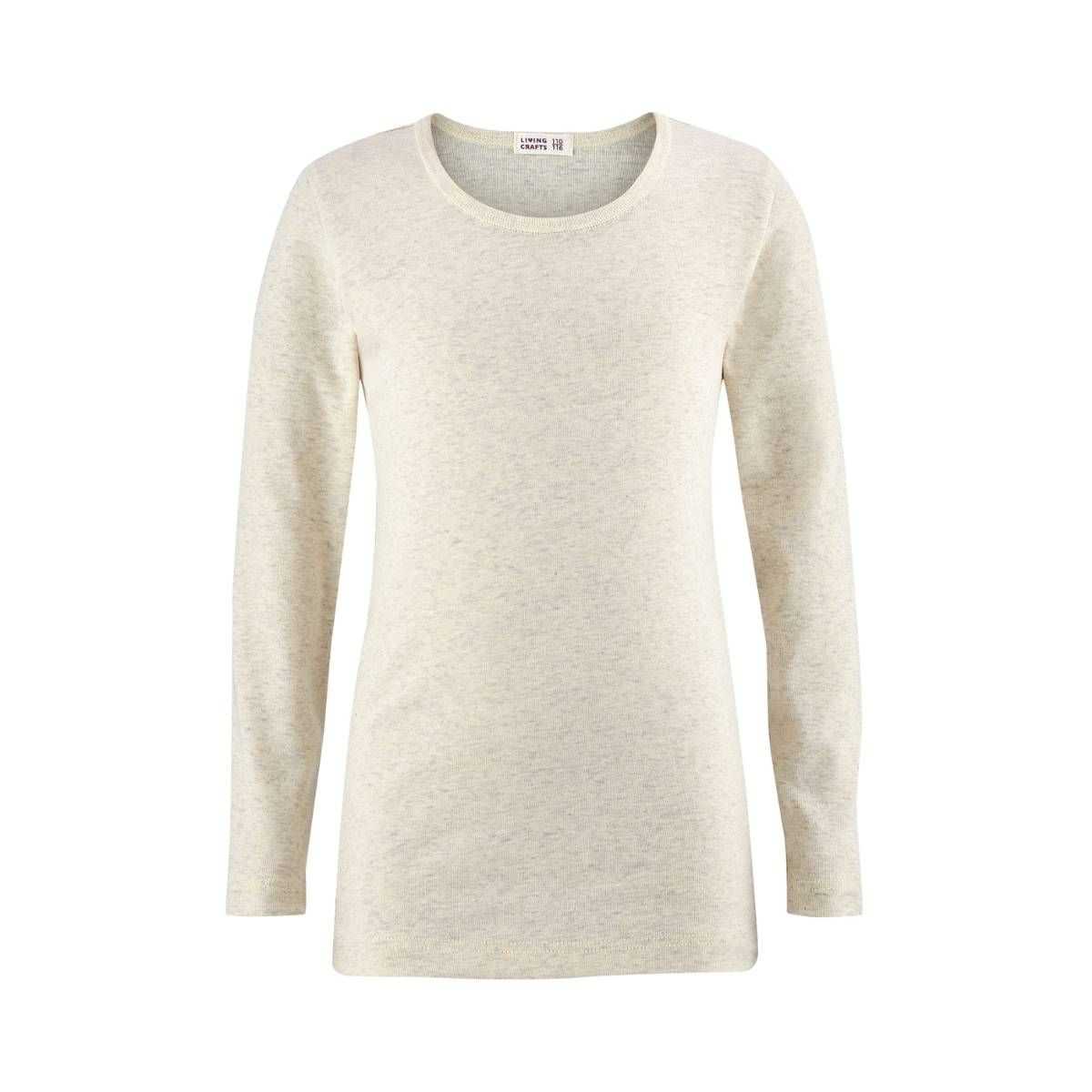 T-shirt manches longues en coton bio, nature, GNU