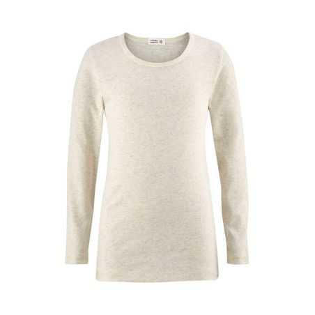 T-shirt manches longues en coton bio, nature, GNU