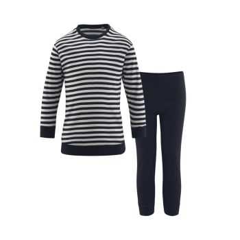 Pyjama enfant "ELEPHANT" rayé manches longues, 100% coton bio