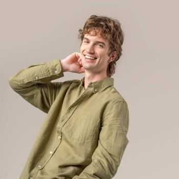 Chemise "ROB" manches longues, en lin et en coton bio