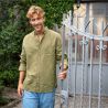 Chemise "ROB" manches longues, en lin et en coton bio