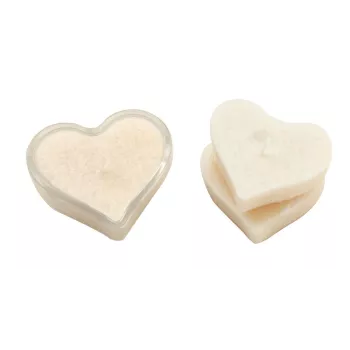 Coffret 4 bougies coeur