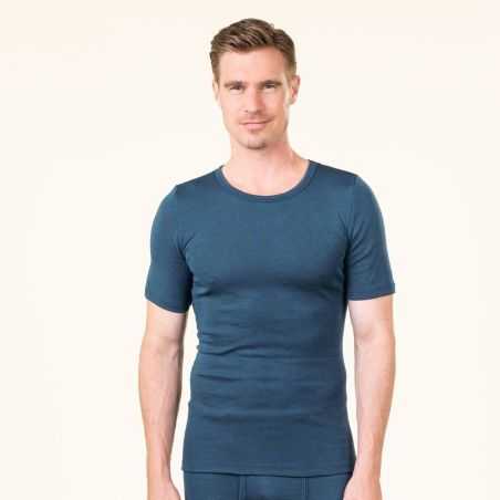 Haut à manches courtes "HARRY", laine bio et soie"