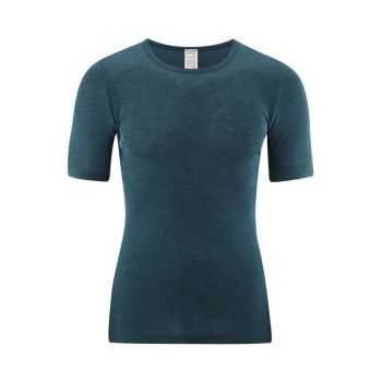 Haut à manches courtes "HARRY", laine bio et soie"