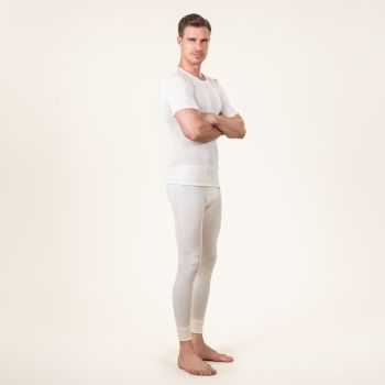 Haut à manches courtes "HARRY", laine bio et soie"