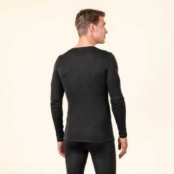 Haut à manches longues "HARVEY", laine bio et soie