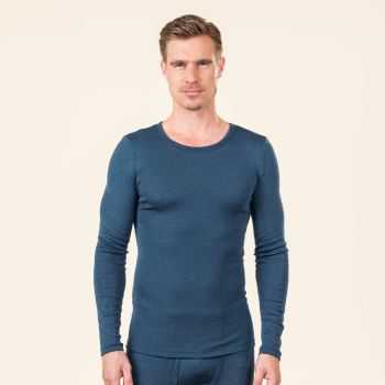 Haut à manches longues "HARVEY", laine bio et soie