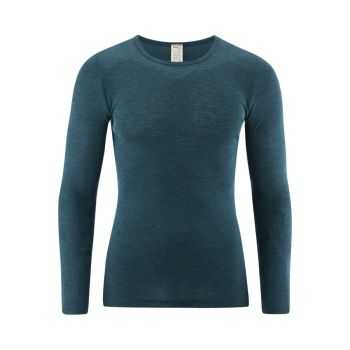 Haut à manches longues "HARVEY", laine bio et soie