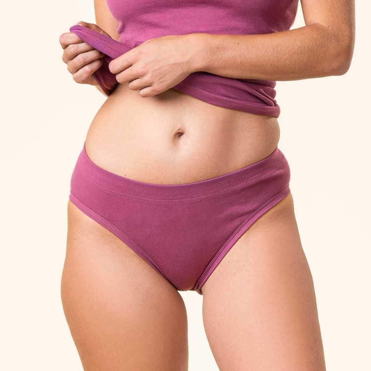 Culotte taille haute "JADE", 100% coton bio