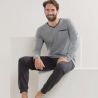 Pyjama ensemble manches longues homme en coton bio