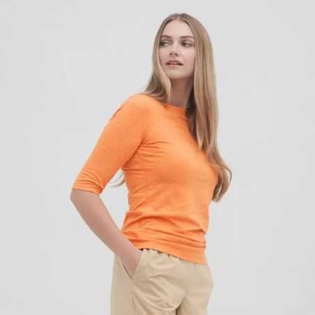 T-shirt "CHLOPEA" manches 3/4, 100% coton bio