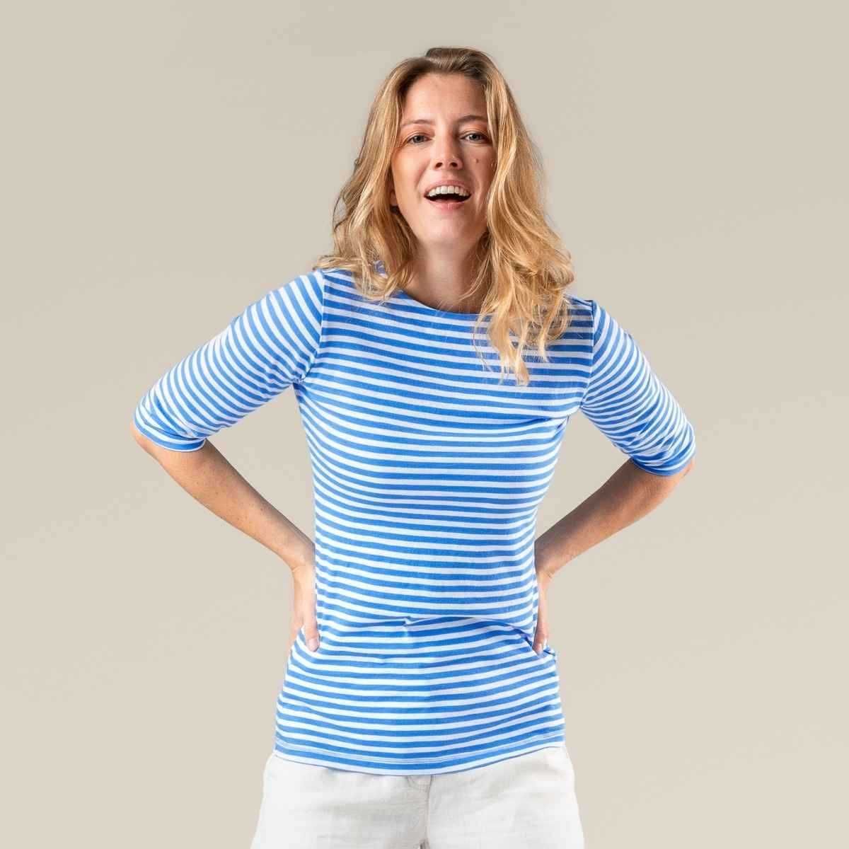 T-shirt "CHLOPEA" manches 3/4, 100% coton bio