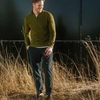 Pantalon cargo "YUSTIN" en velours côtelé, 100% coton bio