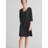 Robe trapèze manches 3/4 - 95% coton bio - GOTS