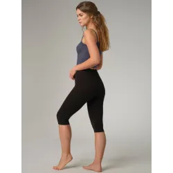 Pantacourt noir, 92% coton bio, GOTS, Fairtrade