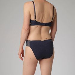 Culotte taille basse avec dentelle - Coton bio - GOTS, Fairtrade