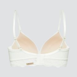 Soutien-gorge à armatures avec dentelle - 92% coton, Fairtrade
