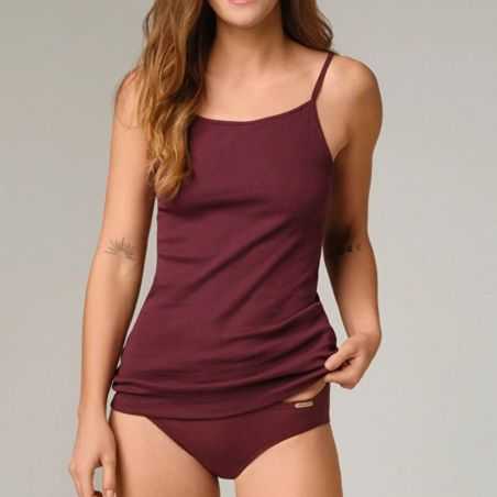 Maillot de corps bretelles spaghetti - 92 % de coton bio - GOTS, Fairtrade