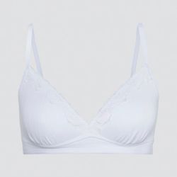 Soutien-gorge double épaisseur en coton bio, blanc, Fairtrade, GOTS