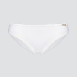 Mini-culotte à rayures satinées avec dentelles - 92% coton bio - GOTS, Fairtrade