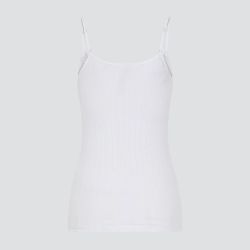 Maillot de corps bretelles fines en 92% de coton bio, noir, Fairtrade, GOTS