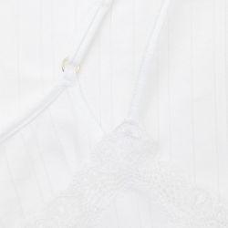 Maillot de corps bretelles fines en 92% de coton bio, noir, Fairtrade, GOTS