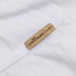 Shorty à rayures satinées et dentelle - 92% coton bio - GOTS, Fairtrade