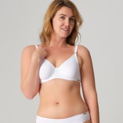 Soutien-gorge avec armatures en 92% de coton bio, blanc, Fairtrade, GOTS