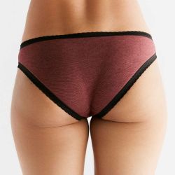 Culotte coupe classique avec dentelle - 95% coton bio - GOTS