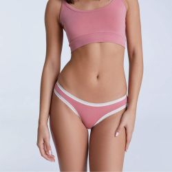 Culotte coupe classique avec dentelle - 95% coton bio - GOTS