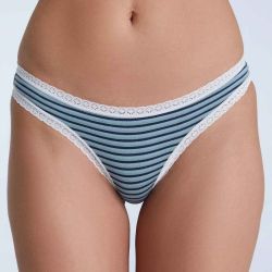 Culotte coupe classique avec dentelle - 95% coton bio - GOTS