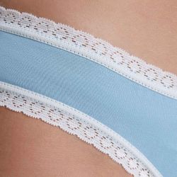 Culotte coupe classique avec dentelle - 95% coton bio - GOTS