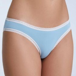 Culotte coupe classique avec dentelle - 95% coton bio - GOTS
